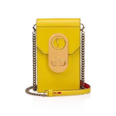 Bolsa Cruzadas Elisa Phone Pouch Christian Louboutin Mujer - Amarillos/Dorados - 1190911BK01